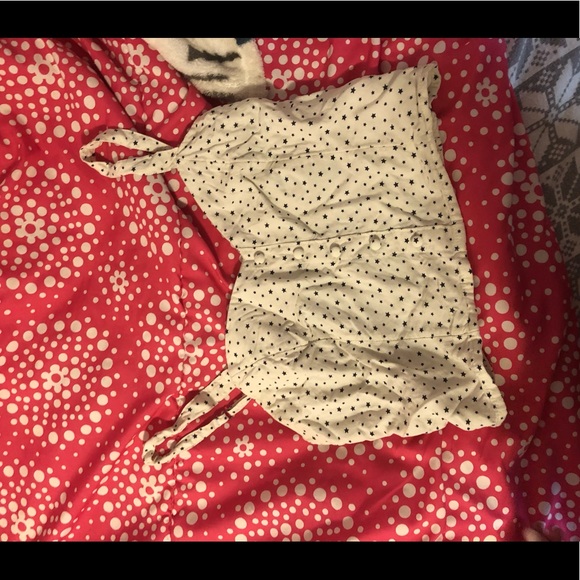 Navy star pattern crop tank top! (Barely worn) - Picture 1 of 1